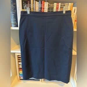 J. Crew Navy No. 2 Pencil Skirt